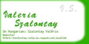 valeria szalontay business card